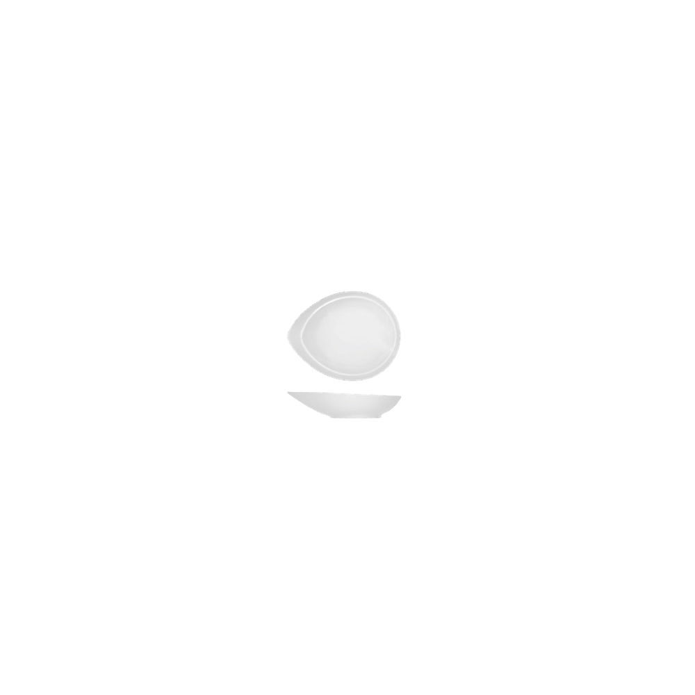Салатник для комплимента «Комплимент»; фарфор; 50мл; H=35, L=130, B=95мм; белый