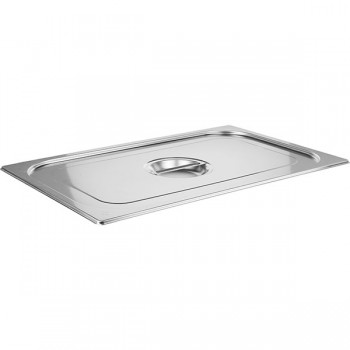 Крышка для гастроемкости (1/1); сталь нерж.; H=3, L=54, B=34см; металлич.