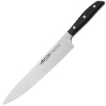 Нож поварской «Манхэттен»; сталь нерж., полиоксиметилен; L=39/25см; металлич., черный