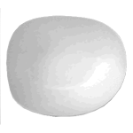 Салатник «Исола»; фарфор; H=9, L=28, B=22см; белый