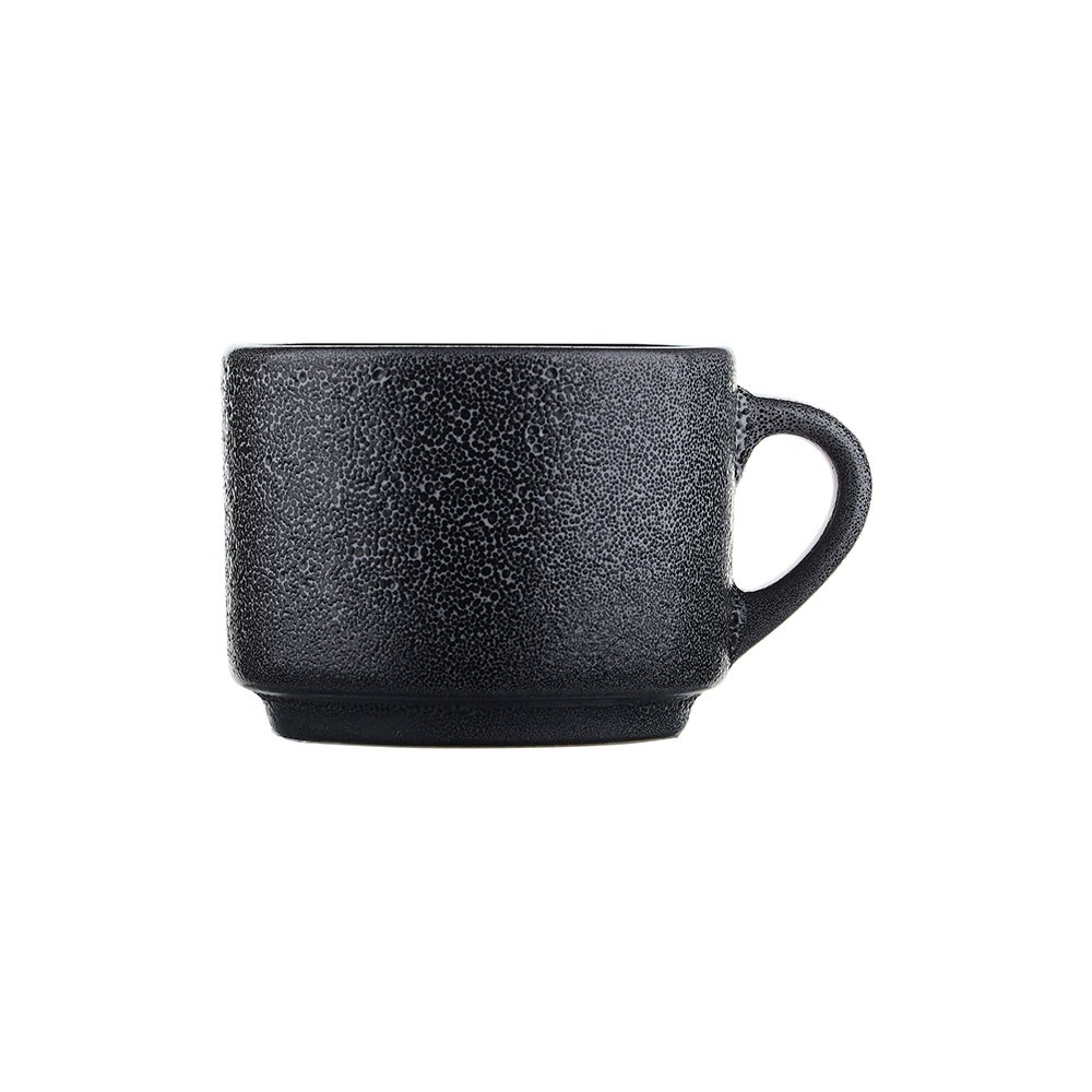Чашка чайная «Млечный путь»; фарфор; 200мл; белый, черный
