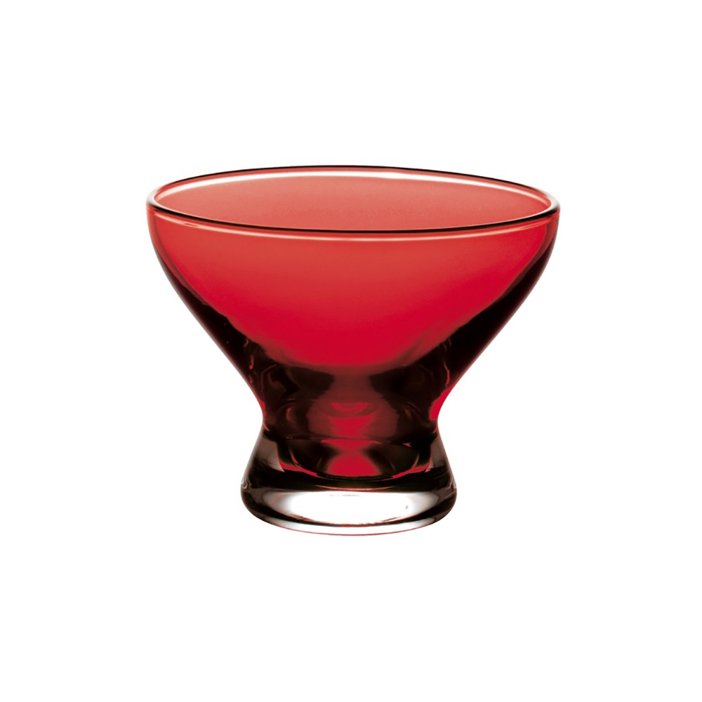 Креманка «Надя»; стекло; 320мл; D=110, H=85мм; красный