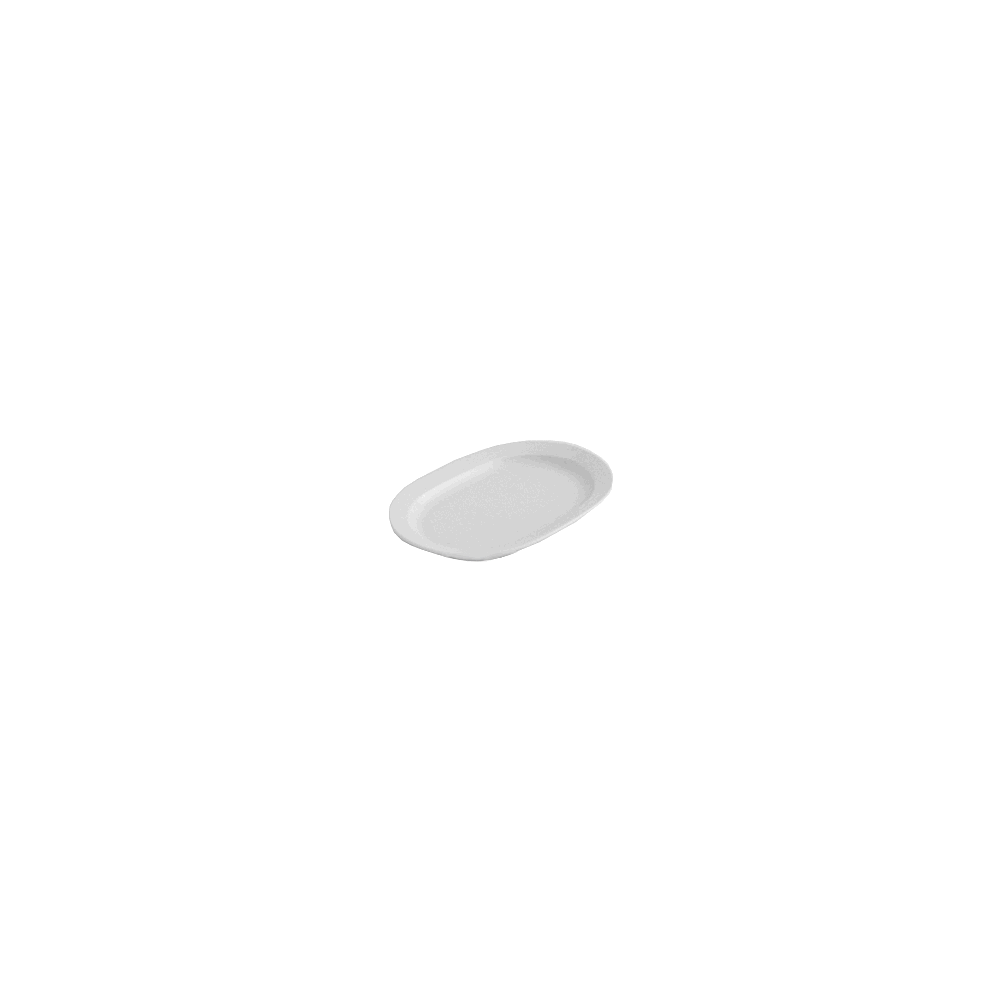 Блюдце прям. «Паула»; фарфор; L=20, B=13см; белый