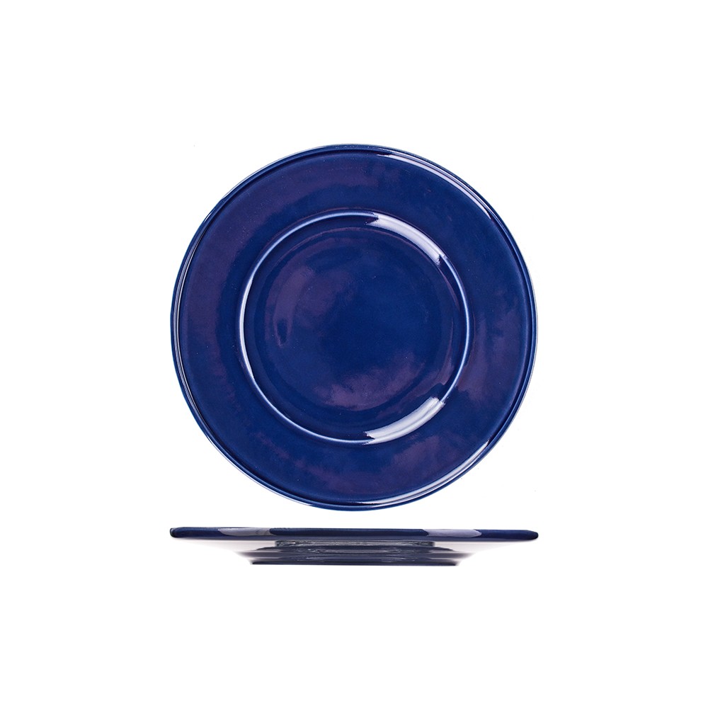 Тарелка; керамика; D=23, H=2см; синий