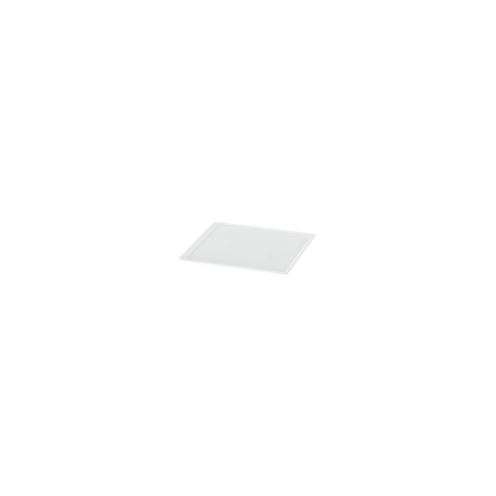 Блюдо квадратное; фарфор; L=25, B=25см; белый