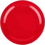 Тарелка; пластик; D=27см; красный