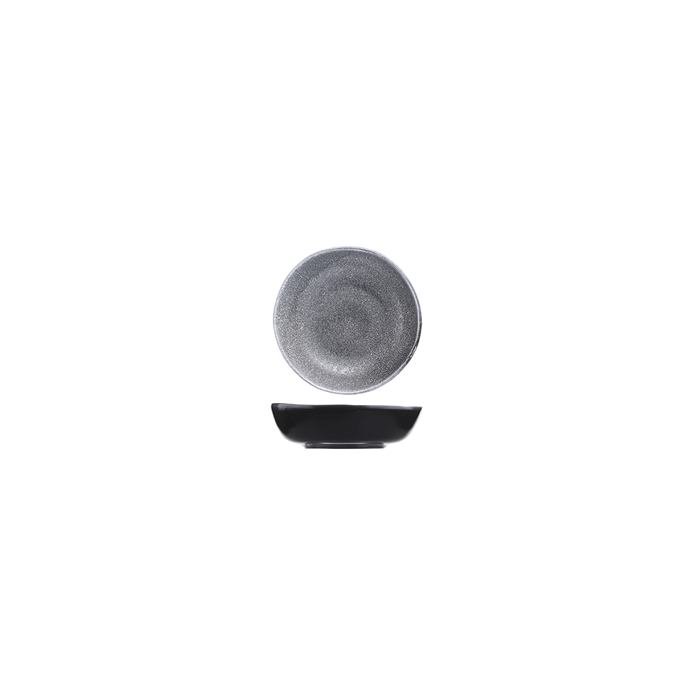Тарелка глубокая «Млечный путь»; фарфор; 0, 6л; D=185, H=50мм; белый, черный