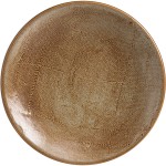 Тарелка мелкая «Анфора Алма»; фарфор; D=19см; коричнев.