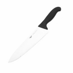 Нож поварской; сталь, пластик; L=405/260, B=55мм; черный, металлич.