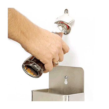 Контейнер для открывателя арт. 93124; H=240, L=135, B=80мм; металлич.