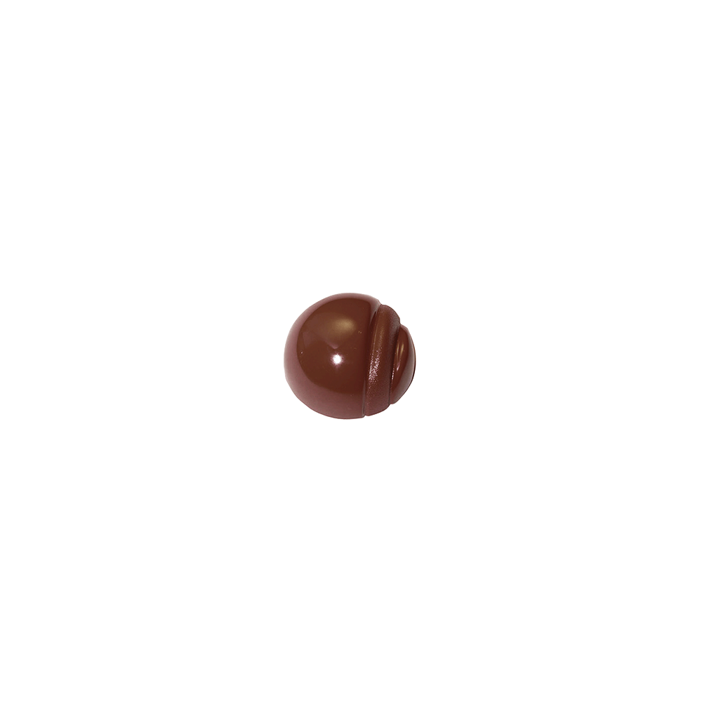Форма для шоколада «Полукруг с узором»[28шт]; поликарбонат; D=32, H=17мм