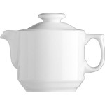 Крышка для чайника «Прага» 0. 75л, 1. 2л; фарфор; D=10, H=5см; белый