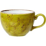 Чашка чайная «Крафт Эппл»; фарфор; 228мл; D=9, H=6см; желто-зел.