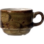 Чашка кофейная «Крафт Браун»; фарфор; 100мл; D=65, H=50, L=85мм; коричнев.