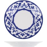 Тарелка мелкая «Идиллия-Восток»; фарфор; D=20см; белый, синий