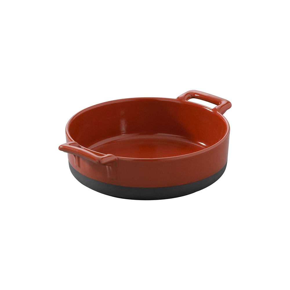 Сковорода порционная «Эклипс»; керамика; 1л; D=185, H=55мм; красный, черный