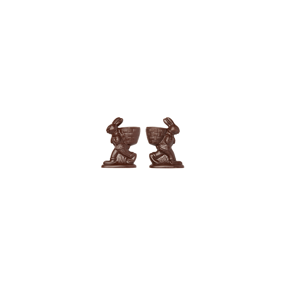 Форма для шоколада «Кролик с корзиной»; поликарбонат; L=14, 1, B=10, 9см