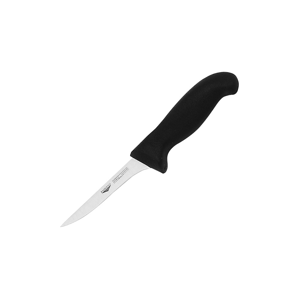 Нож для разделки птицы; сталь нерж.; L=11см; черный, металлич.