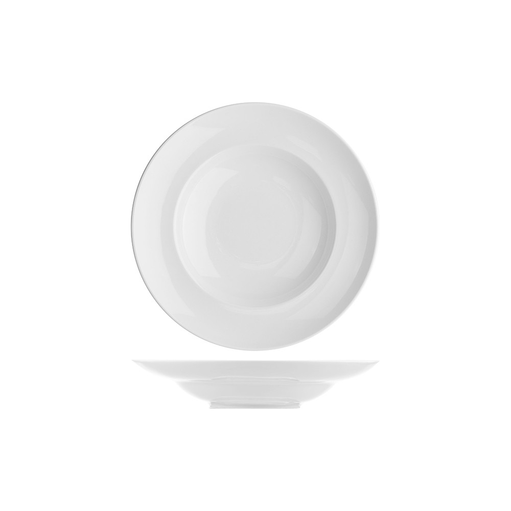 Тарелка для пасты; фарфор; 350мл; D=260, H=49мм; белый