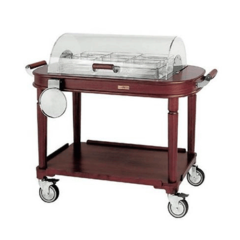 Тележка сервировочная с охладителем; H=106, L=122, B=62см