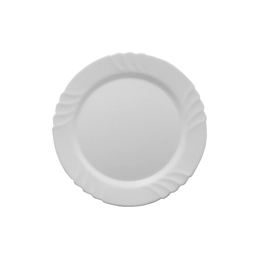 Блюдо круглое «Эбро»; стекло; D=320, H=25мм; белый