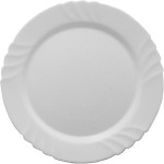 Блюдо круглое «Эбро»; стекло; D=320, H=25мм; белый