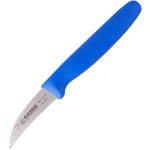 Нож для фигурной нарезки; сталь, пластик; L=60, B=14мм; синий
