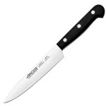 Нож поварской «Универсал»; сталь нерж., полиоксиметилен; L=263/150, B=29мм; черный, металлич.