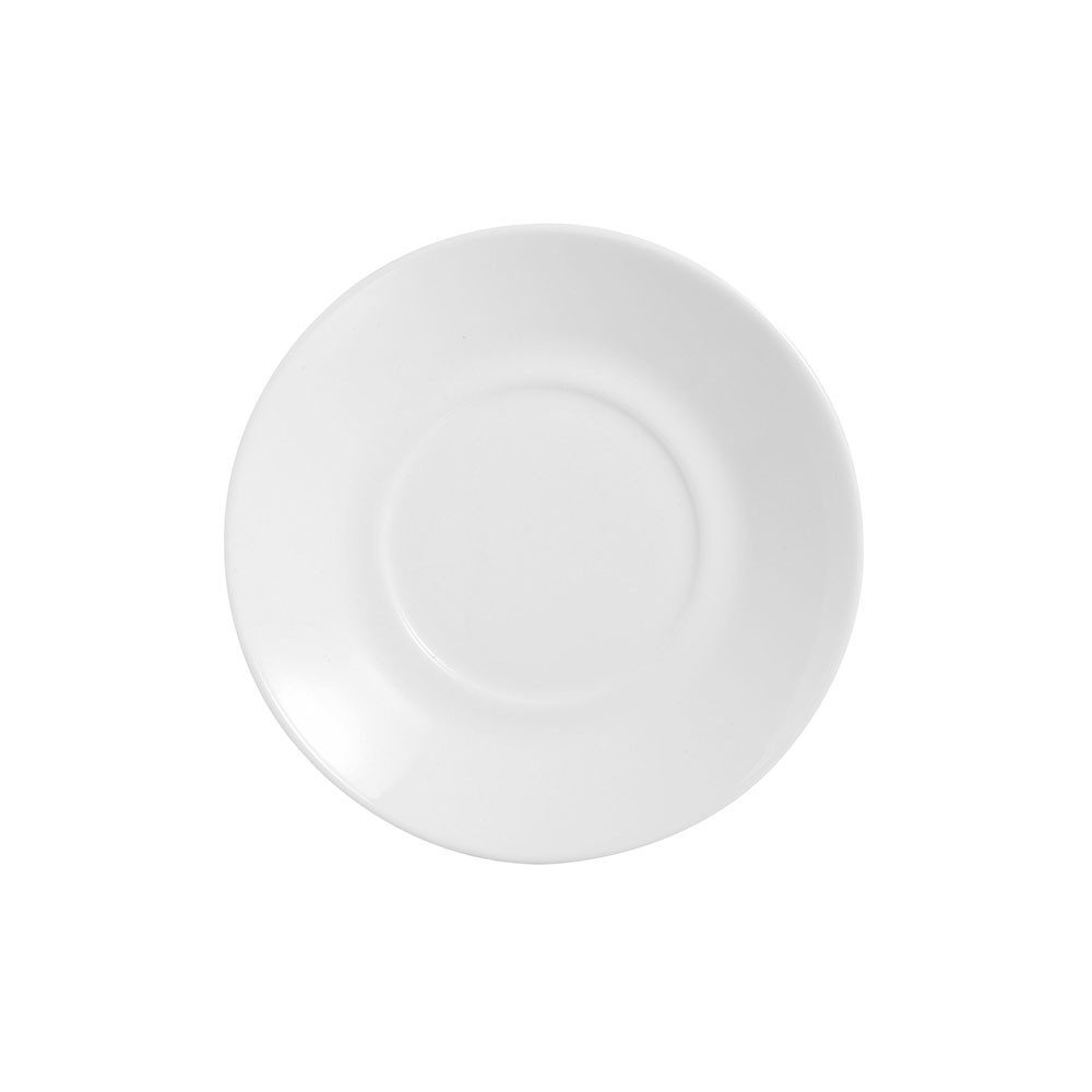 Блюдце «Эвридэй»; стекло; D=140, H=18мм; белый