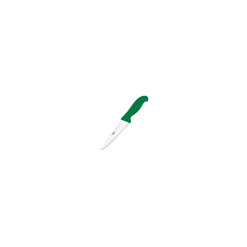 Нож кухонный универсальный; сталь, пластик; L=29/16, B=3см; зелен., металлич.