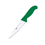 Нож кухонный универсальный; сталь, пластик; L=29/16, B=3см; зелен., металлич.