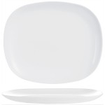 Блюдо прямоугольное «Эволюшнс Уайт»; стекло; L=28, B=23см; белый