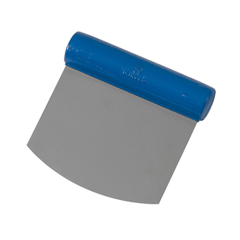 Шпатель кондитерский закругленный; сталь нерж., полиамид; L=11, B=10, 5см