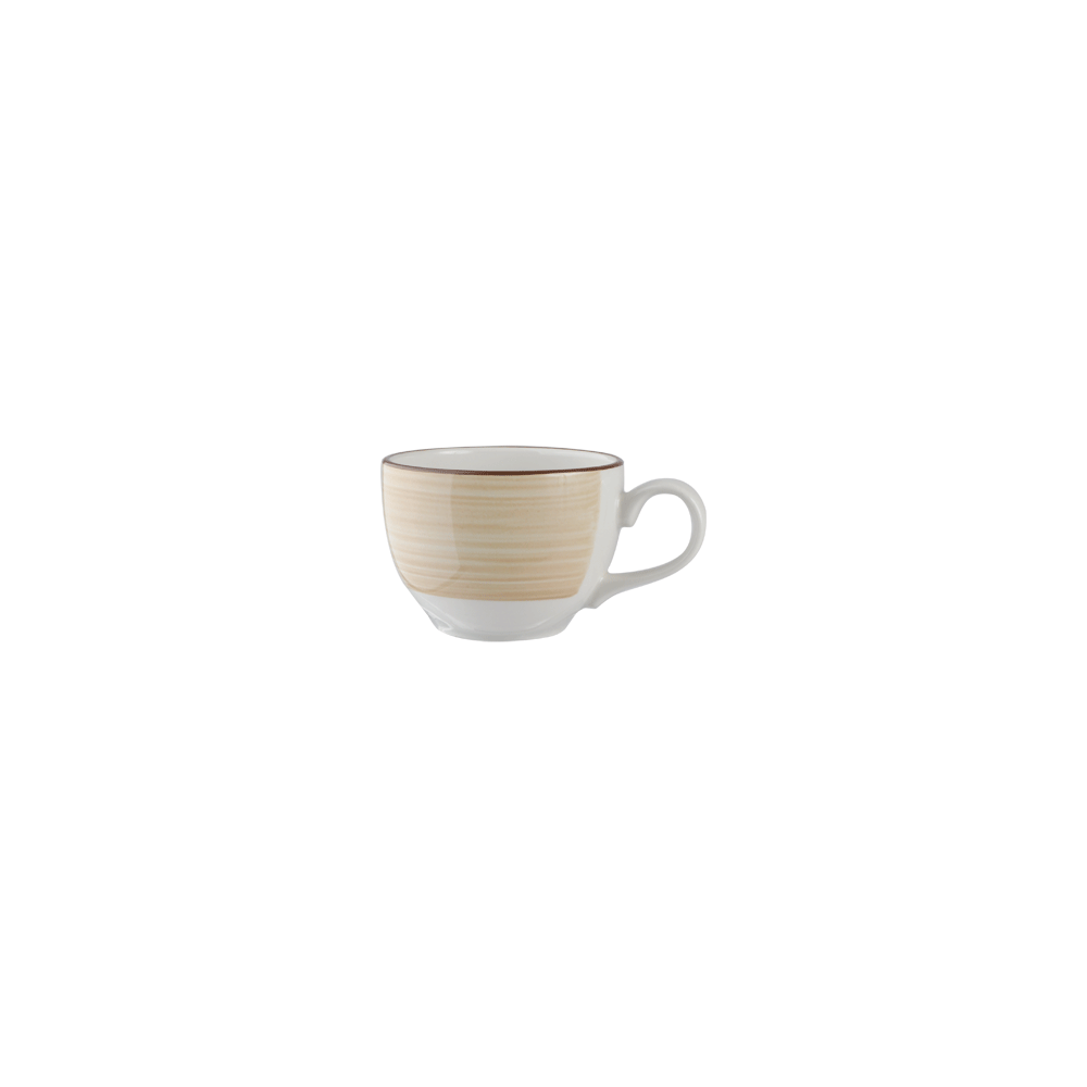 Чашка чайная «Чино»; фарфор; 455мл; D=120, H=85мм; белый, бежев.