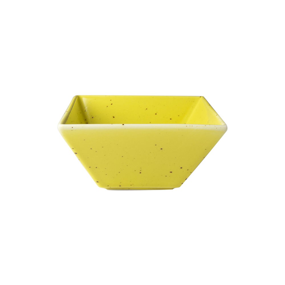 Салатник квадратный «Буфет»; фарфор; L=9, B=9см; желт.