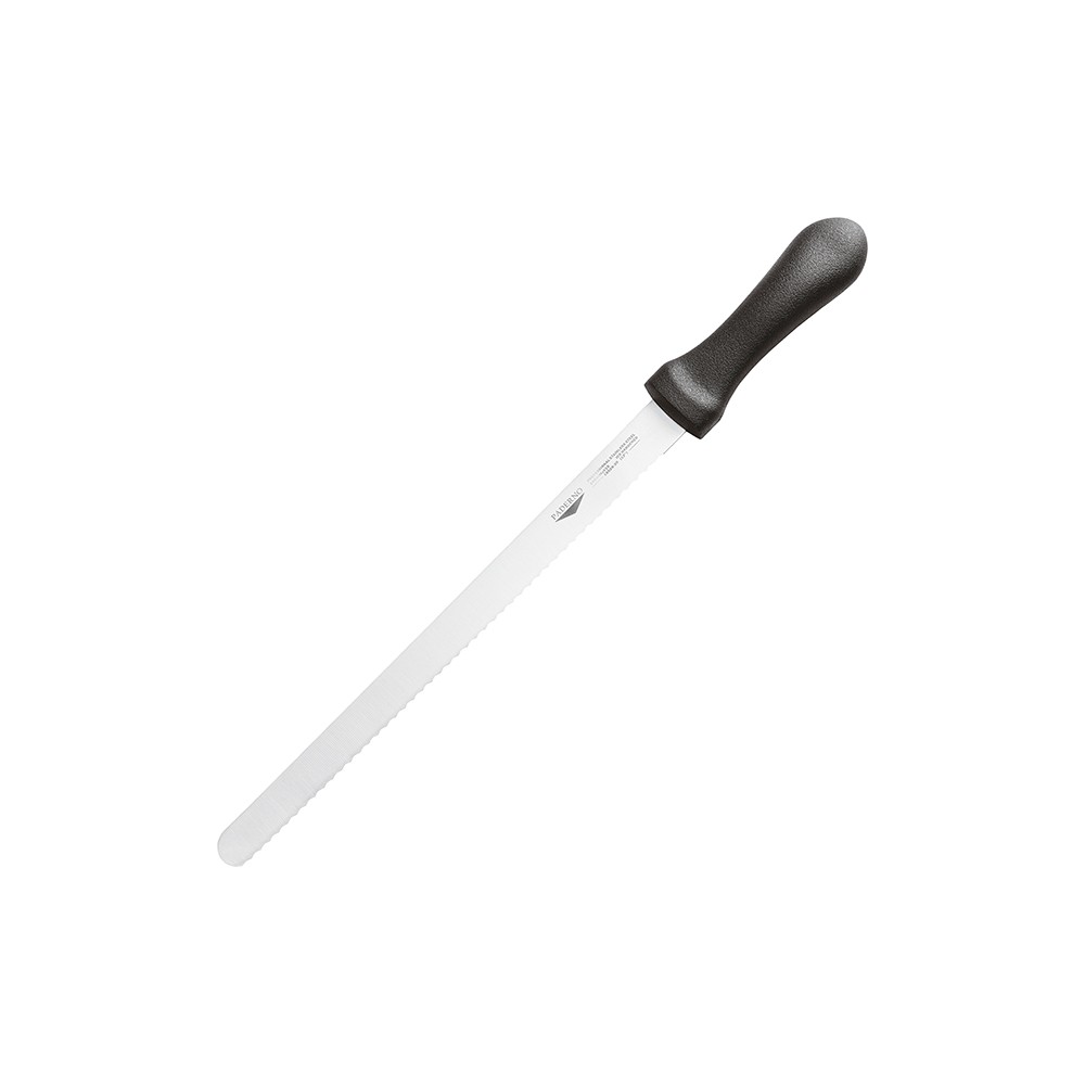 Нож кондитерский; сталь, пластик; L=36см; черный, металлич.