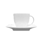 Чашка чайная «Виктория»; фарфор; 200мл; D=72, H=70, L=100мм; белый