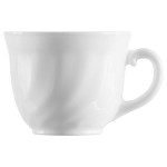 Чашка чайная «Трианон»; стекло; 220мл; D=85, H=65мм; белый