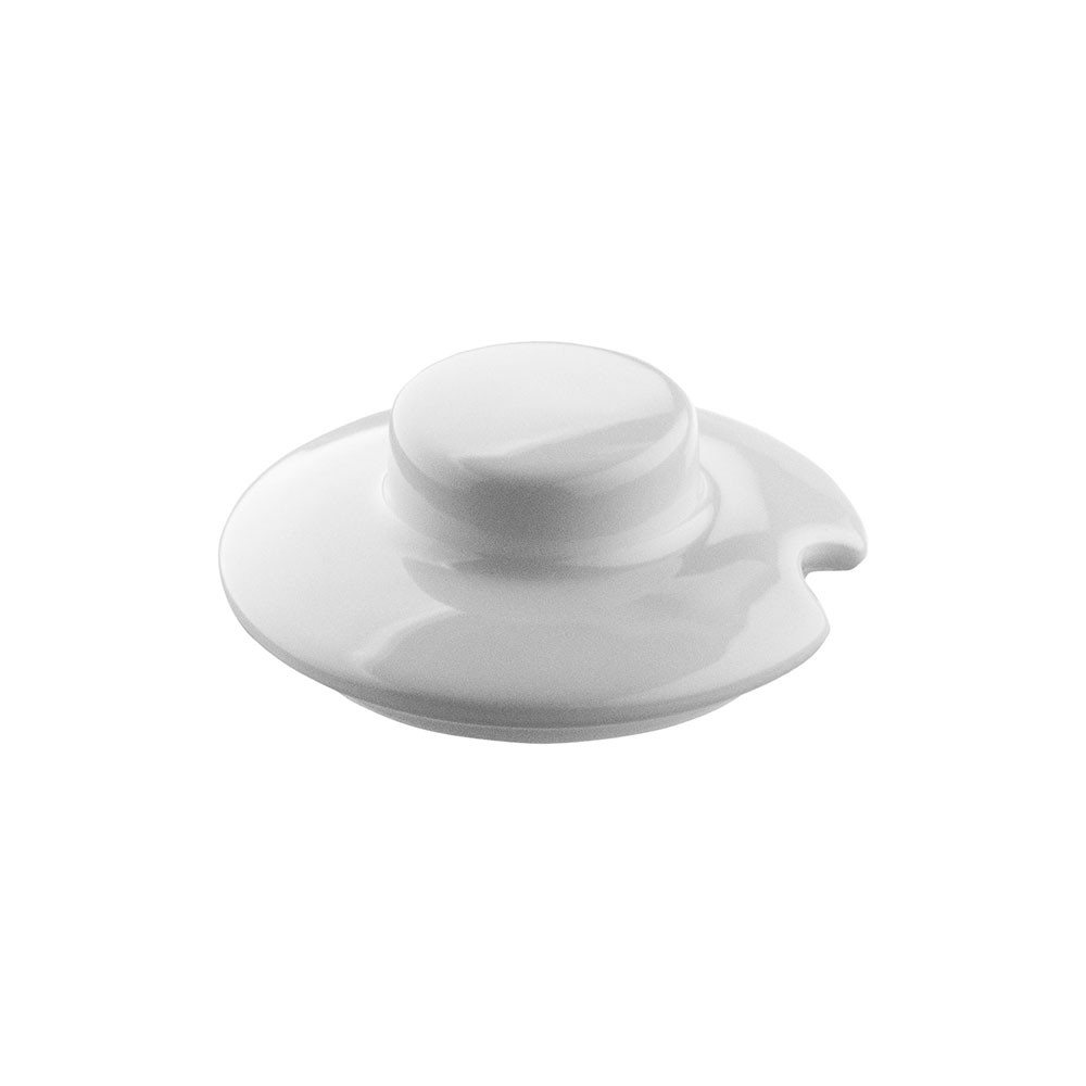 Крышка для сахарницы арт. 0679 «Кашуб-хел»; фарфор; D=71, H=30мм; белый