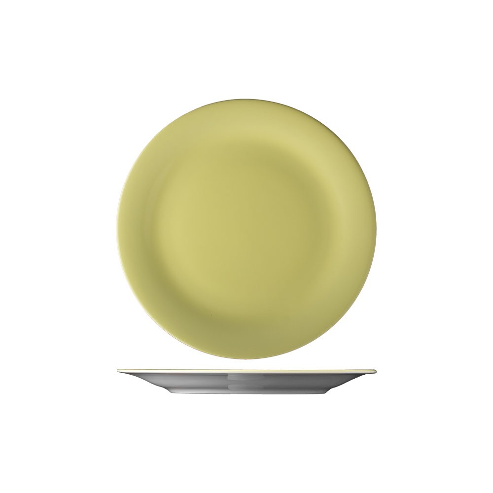 Тарелка мелкая «Дэйзи»; фарфор; D=19, 5см; желт.