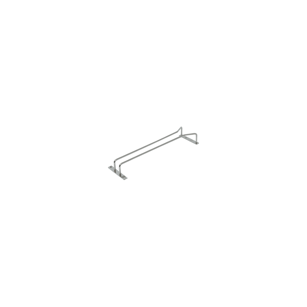 Направляющая для бокалов; никель; H=45, L=370, B=100мм; серебрян.