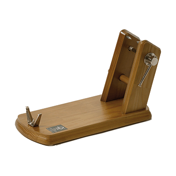 Держатель для ветчины; дерево, сталь нерж.; H=13, L=48, B=23см