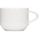 Чашка чайная «Энжой»; фарфор; 180мл; белый