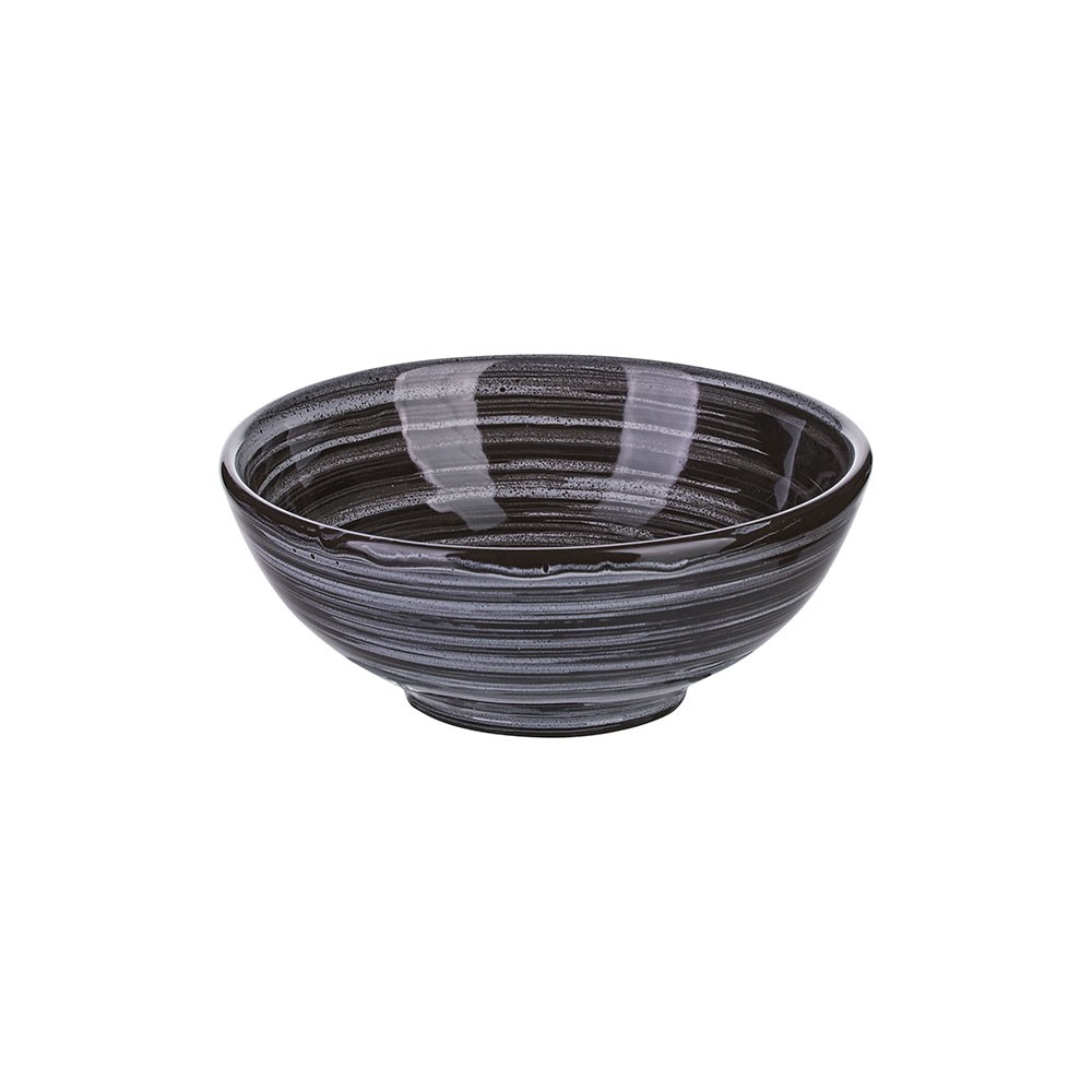 Салатник «Маренго»; керамика; 300мл; D=135, H=55мм; черный, серый