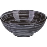 Салатник «Маренго»; керамика; 300мл; D=135, H=55мм; черный, серый