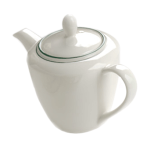 Чайник «Лагуна»; фарфор; 0, 6л; белый, зелен.