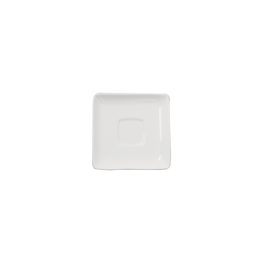 Блюдце квадратное «Кунстверк»; фарфор; L=13, 2, B=13, 2см; белый