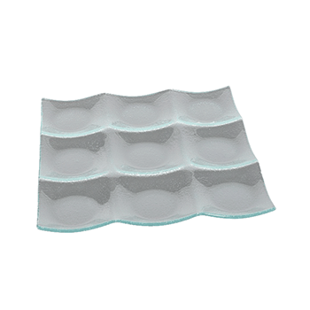 Менажница 9отд. «Криэйшнс Селект»; стекло; H=2, L=32, B=32см; прозр.