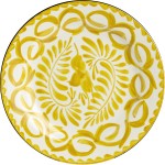 Тарелка мелкая «Пуэбла ЭсДюн»; керамика; D=23см; белый, желт.