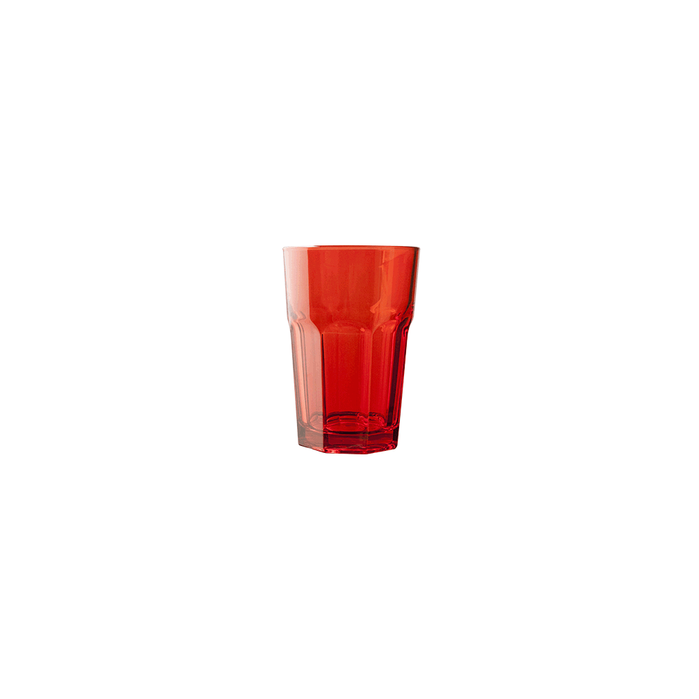 Хайбол «Энжой»; стекло; 350мл; D=83, H=122мм; красный